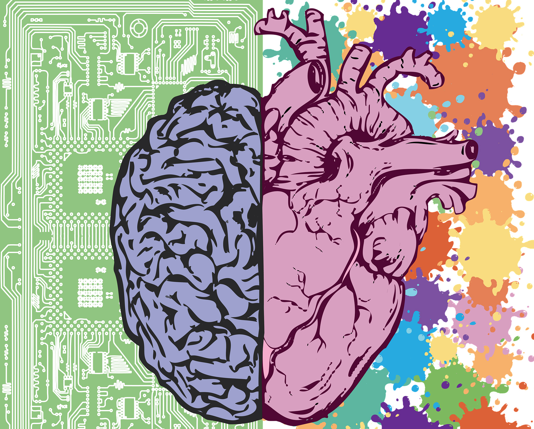 broken heart stressed brain