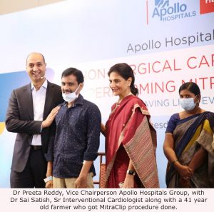 MitraClip implant at Apollo Hospitals saves 41-year-old farmer who waited 91 days for a heart transplant! 2 Photos 001