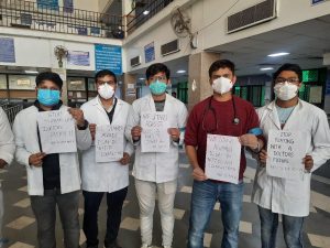 Doctors from 3 govt hospitals, MAMC protest against 2 WhatsApp Image 2021 11 29 at 2.41.06 PM
